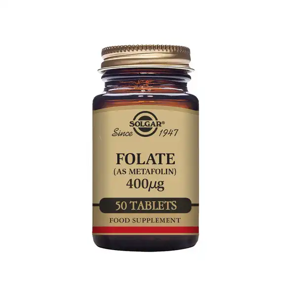 Solgar Ácido Folato Metilfolin - 400mcg - Cápsulas Vegetales - 50 Unidades