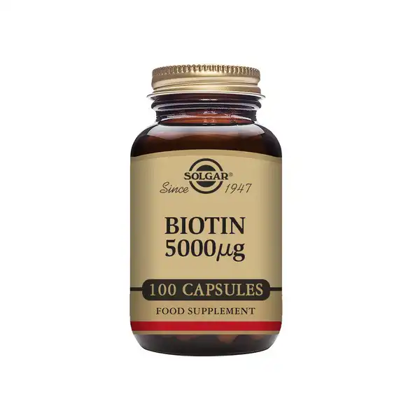 Solgar Biotina 5000 µg 100 Vegan Cáps