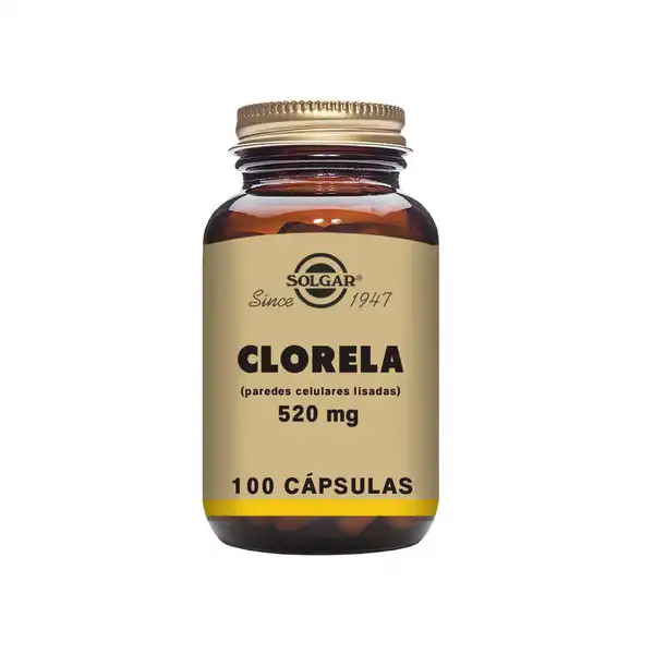Solgar Clorela (Chlorella vulgaris) 100 VCáps