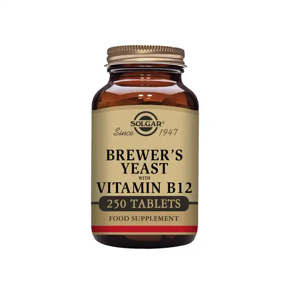 Solgar Levadura de Cerveza con Vitamina B12 250 Tabs