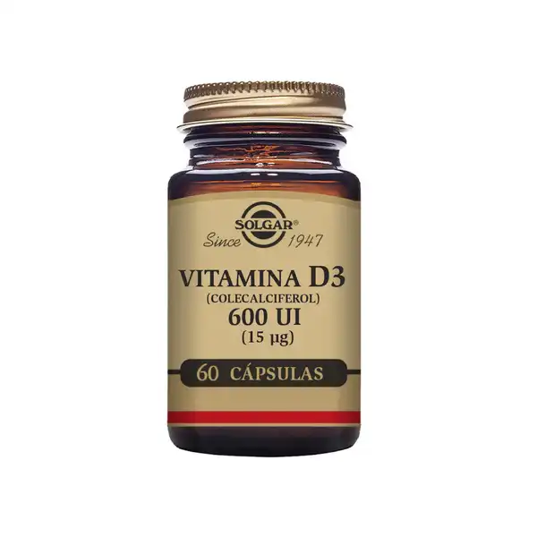 Solgar Vitamina D3 600 UI (15 µg) 60 Veg. Cáps