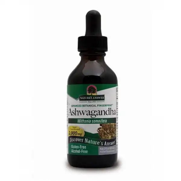 Raíz de Erva-Moura-Sonífera Ashwagandha Extracto Líquido Sin Alcohol