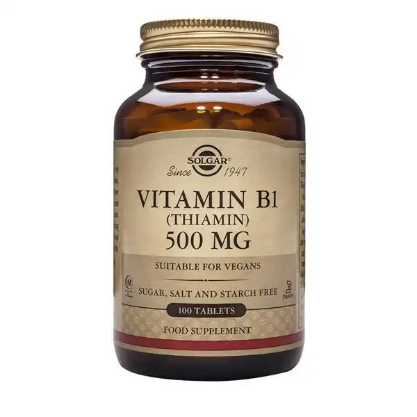 Solgar - Vitamina B1 500 mg - 100 comprimidos