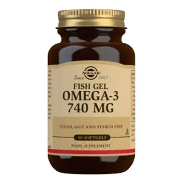 Solgar - Fish Gel omega-3 740 mg - 50 cápsulas blandas