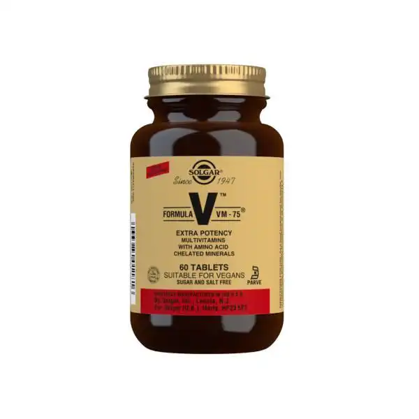 Frasco de vitaminas y minerales VM 75 formula 60 comprimidos