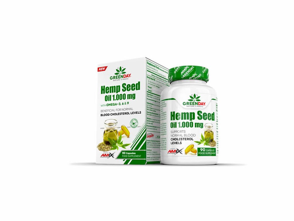 GREENDAY® HEMP SEED OIL 1000 MG 90 SOFTGELS