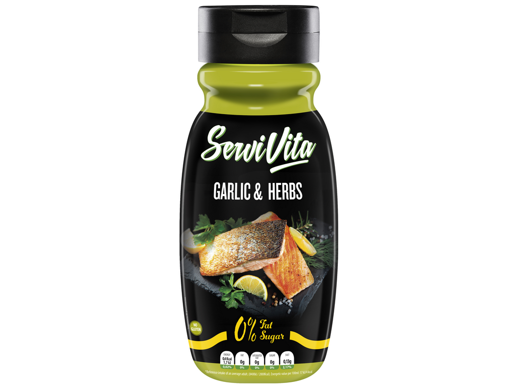 SALSA ZERO 320 ML Ajo&Hierbas SERVIVITA