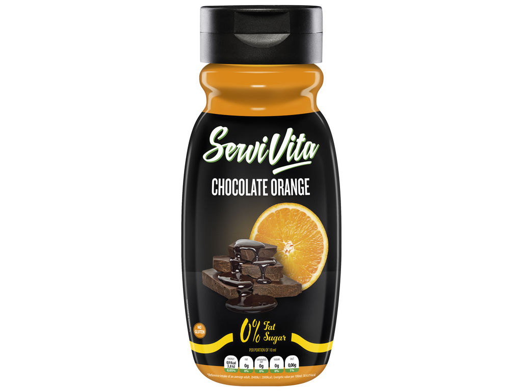 SALSA ZERO 320 ML Naranja Chocolate SERVIVITA