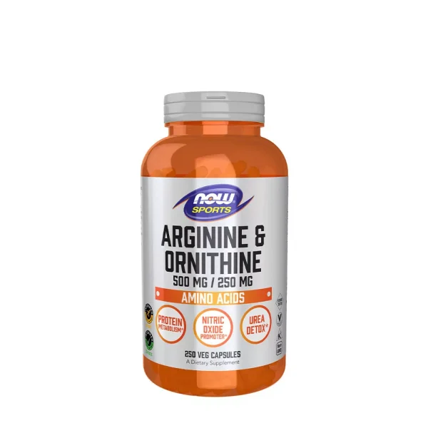 NOW Foods Arginina y Ornitina 500/250 mg – 250 cápsulas