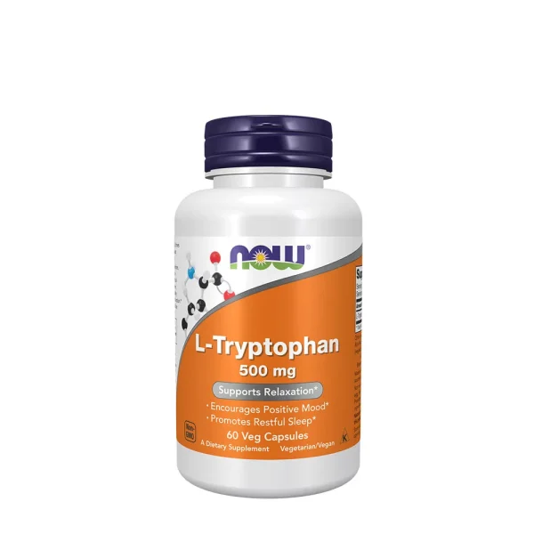 NOW Foods L-Triptófano 500 mg – 60 cápsulas vegetales
