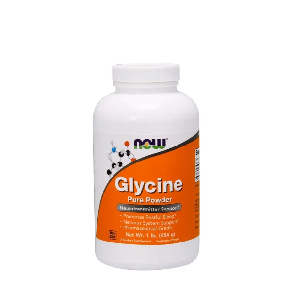 NOW Foods Glicina pura en polvo – 454 g