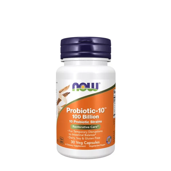 NOW Foods Probiotic-10 100.000 millones UFC – 30 cápsulas vegetales