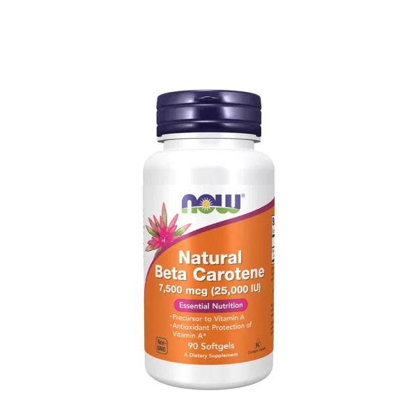 NOW Foods Betacaroteno Natural – 90 perlas