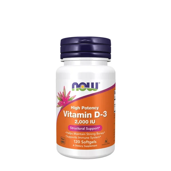NOW Foods Vitamina D3 2000 UI – 120 perlas
