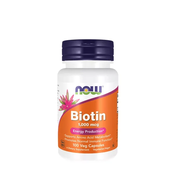 NOW Foods Biotina 1.000 mcg – 100 cápsulas