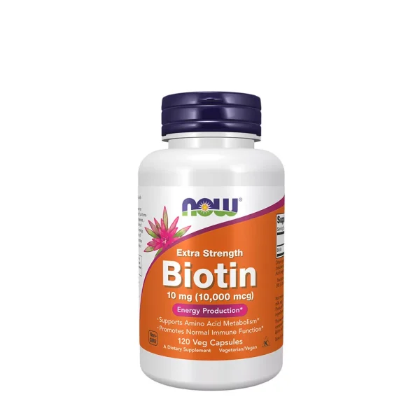 NOW Foods Biotina 10 mg – 120 cápsulas vegetales