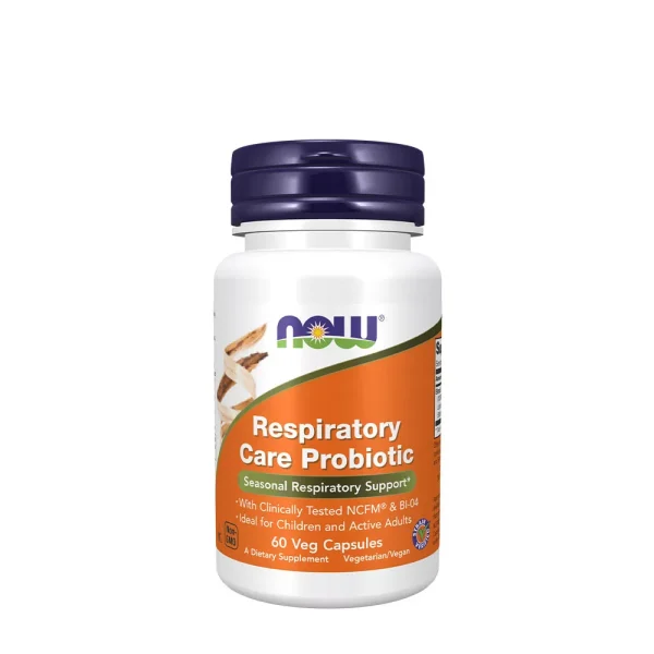 NOW Foods Respiratory Care Probiotic – 60 cápsulas vegetales