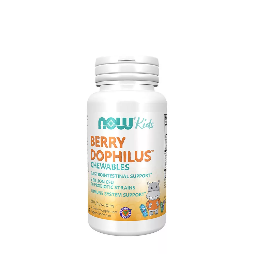 NOW Foods BerryDophilus – 60 comprimidos masticables