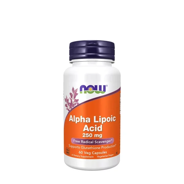 NOW Foods Ácido Alfa Lipoico 250 mg – 60 cápsulas vegetales