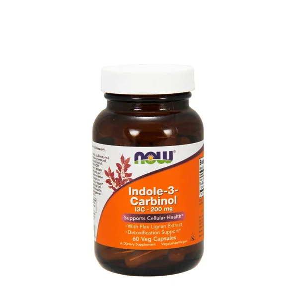 NOW Foods Indol-3-Carbinol I3C 200 mg – 60 cápsulas vegetales