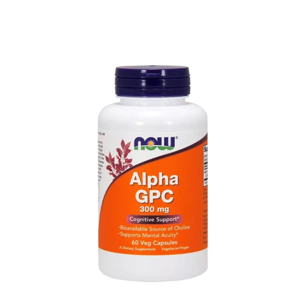 NOW Foods Alpha GPC 300 mg – 60 cápsulas vegetales