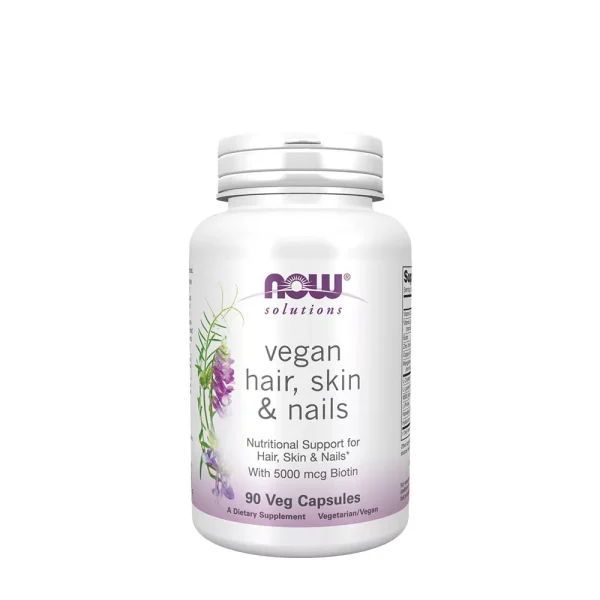 NOW Foods Hair, Skin & Nails Vegano – 90 cápsulas vegetales