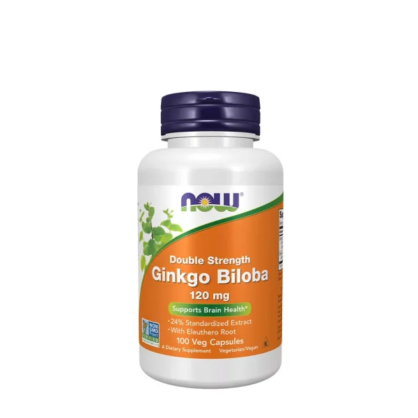 NOW Foods Ginkgo Biloba 120 mg – 100 cápsulas vegetales