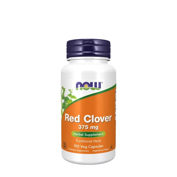 NOW Foods Trébol rojo 375 mg – 100 cápsulas vegetales