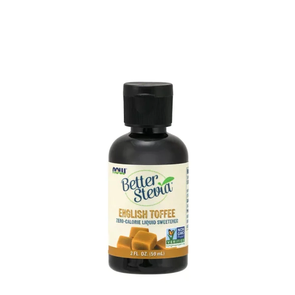 NOW Foods BetterStevia Líquida Toffee Inglés – 59 ml
