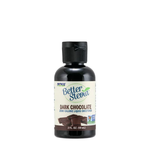 NOW Foods BetterStevia Líquida Chocolate Negro – 59 ml
