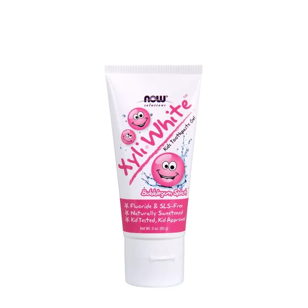 NOW Solutions XyliWhite Bubblegum Splash – gel dentífrico infantil sabor chicle, 85 g