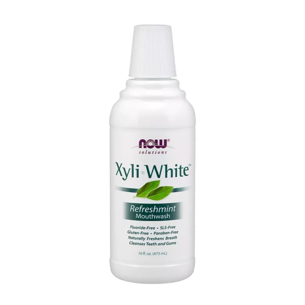 NOW Solutions XyliWhite Refreshmint – enjuague bucal de menta, 473 ml