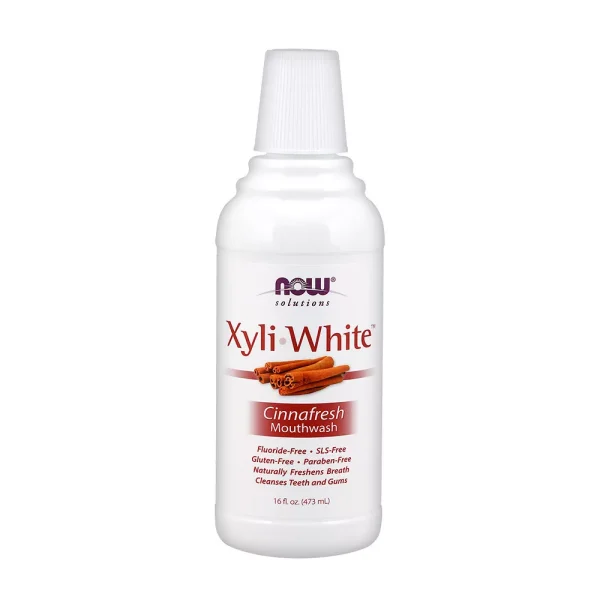 NOW Solutions XyliWhite Cinnafresh – enjuague bucal de canela, 473 ml