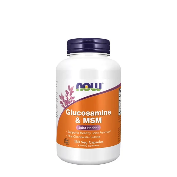 NOW Foods Glucosamina y MSM – 180 cápsulas vegetales