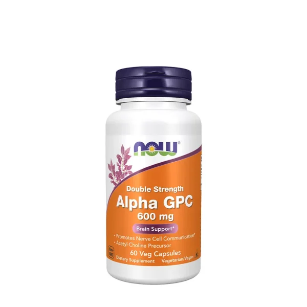 NOW Foods Alpha GPC 600 mg – 60 cápsulas vegetales