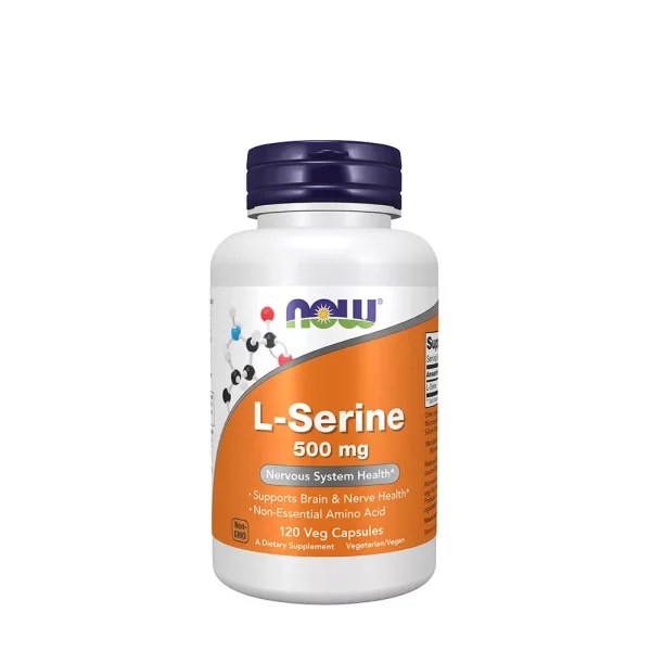 NOW Foods L-Serina 500 mg – 120 cápsulas