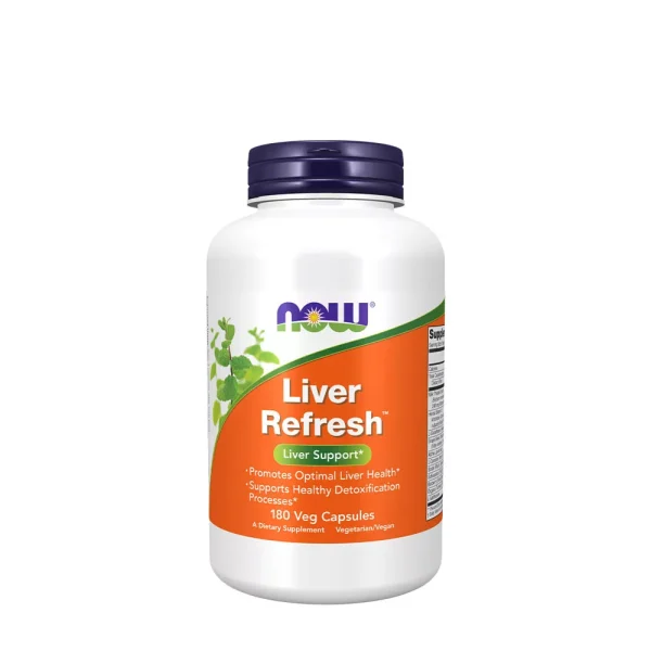 NOW Foods Liver Refresh con Cardo Mariano – 180 cápsulas vegetales