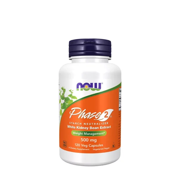 NOW Foods Phase 2 extracto de judía blanca 500 mg – 120 cápsulas vegetales