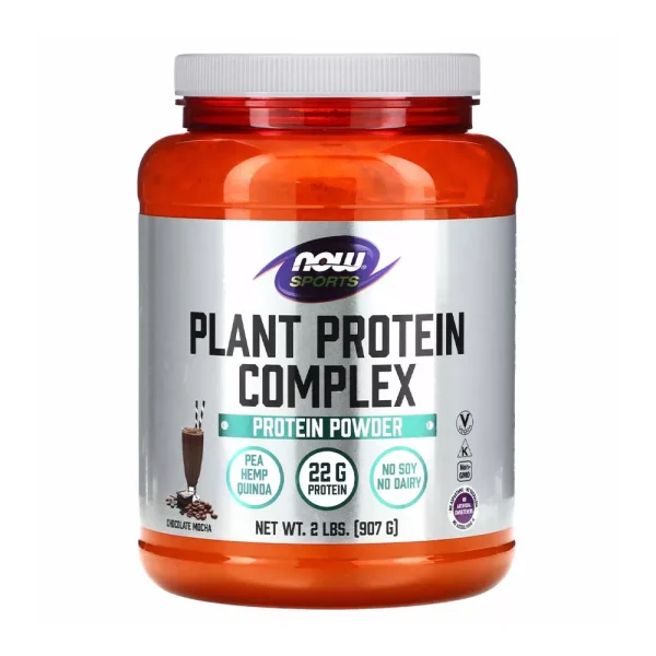 NOW Sports Proteína vegetal sabor chocolate mocha – 907 g