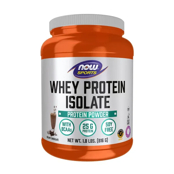 NOW Sports Proteína Whey Isolate sabor chocolate – 816 g
