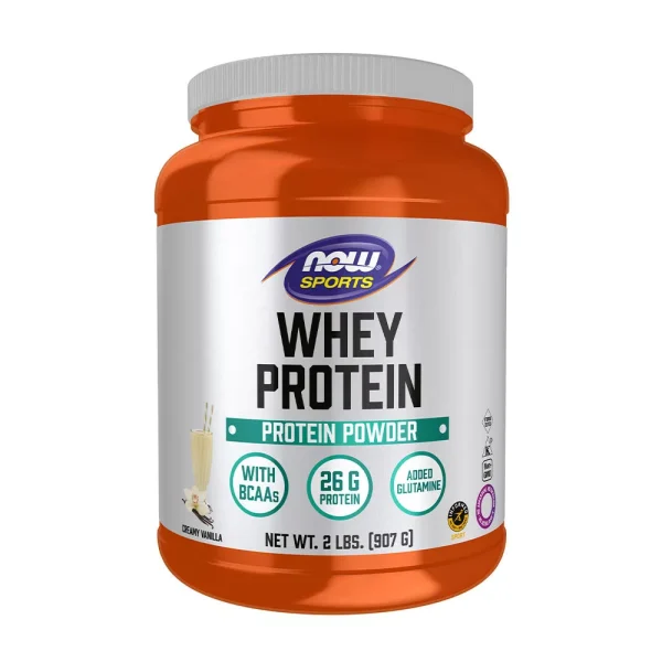 NOW Sports Proteína Whey sabor vainilla cremosa – 907 g