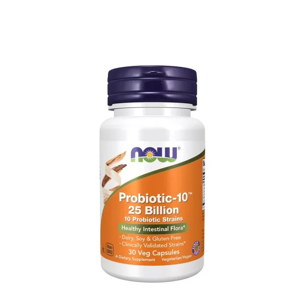 NOW Foods Probiotic-10 25.000 millones UFC – 30 cápsulas vegetales