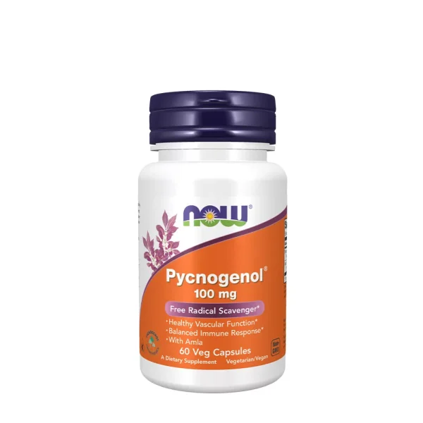 NOW Foods Pycnogenol 100 mg con amla – 60 cápsulas vegetales