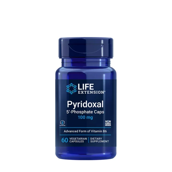 Life Extension Piridoxal-5-fosfato, vitamina B6 100 mg – 60 cápsulas vegetales