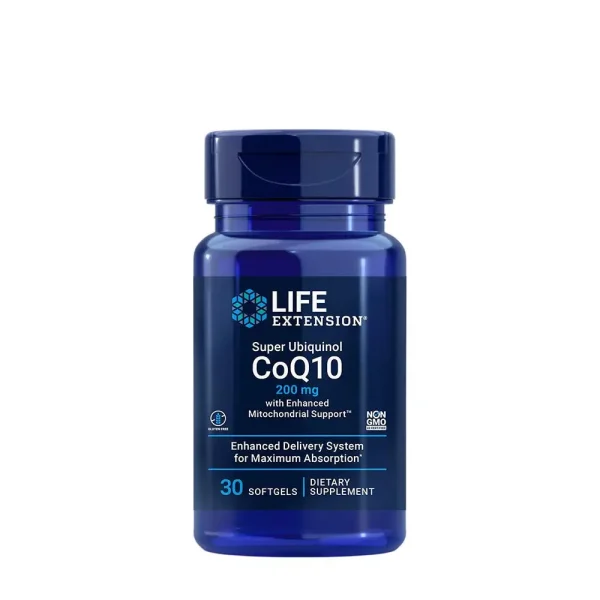 Life Extension Super Ubiquinol CoQ10 200 mg – 30 cápsulas blandas