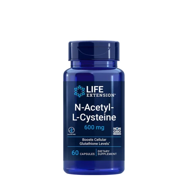 Life Extension N-Acetil-L-Cisteína NAC 600 mg – 60 cápsulas