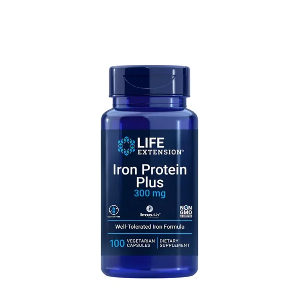 Life Extension Iron Protein Plus, hierro – 100 cápsulas vegetales