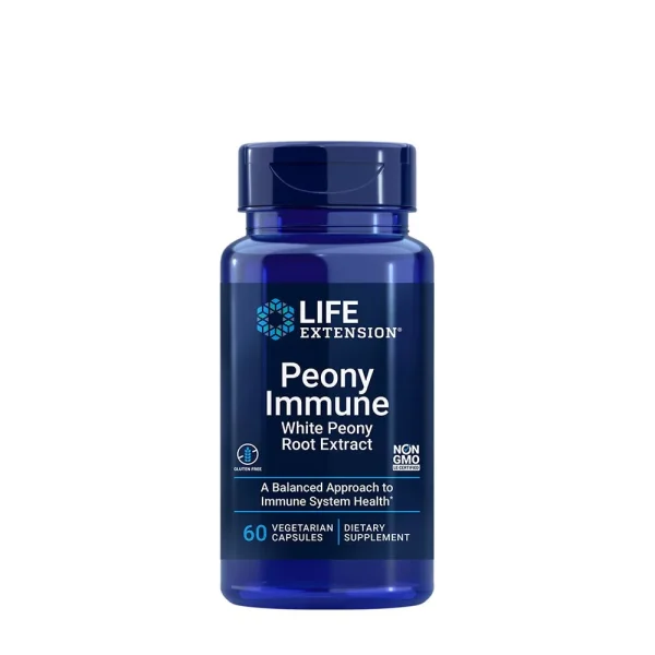 Life Extension Peony Immune, peonía blanca – 60 cápsulas vegetales