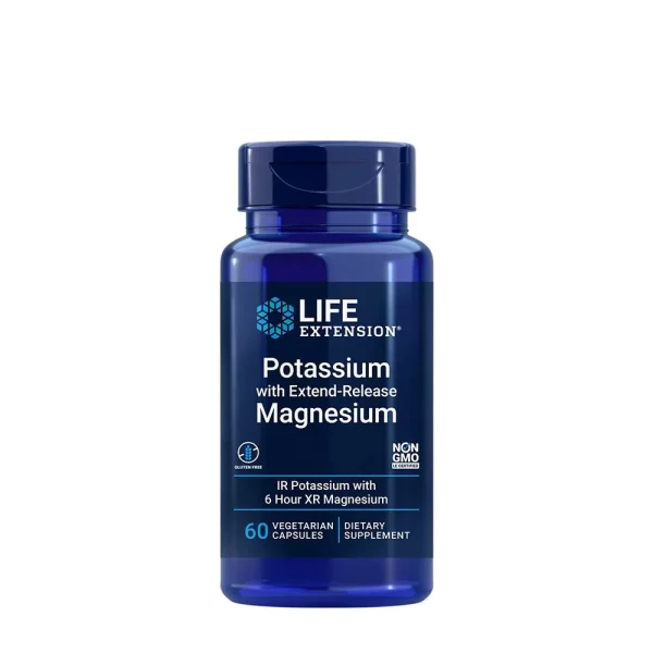 Life Extension Potasio con magnesio de liberación prolongada – 60 cápsulas vegetales