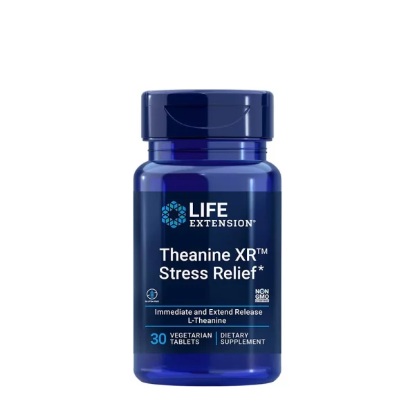 Life Extension Theanine XR, teanina de liberación prolongada – 30 comprimidos vegetales